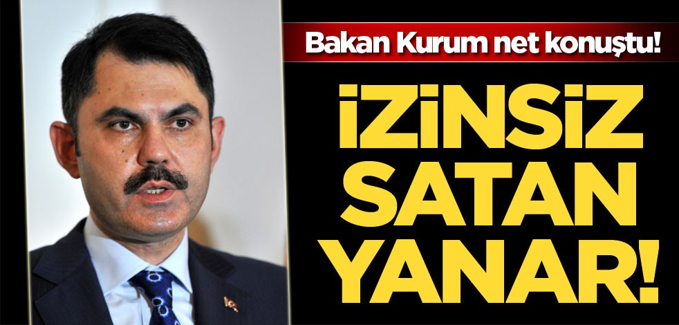 Bakan Murat Kurum net konuştu! Siyanürü izinsiz satan yanar!