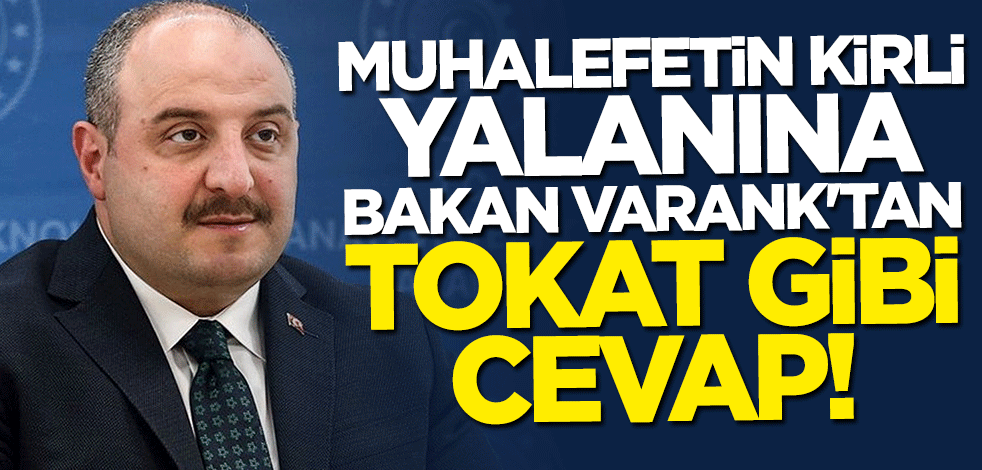 Bakan Mustafa Varank'tan muhalefete "fabrika" cevabı