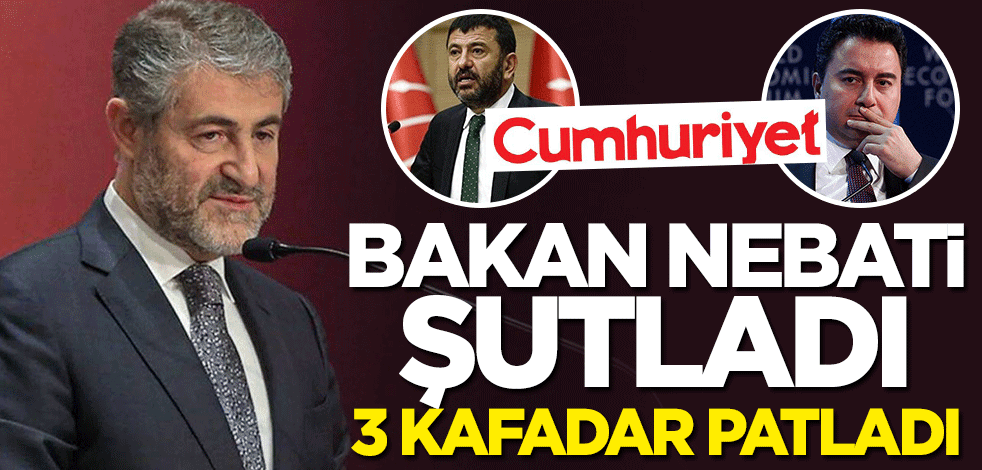 Bakan Nebati şutladı 3 kafadar patladı