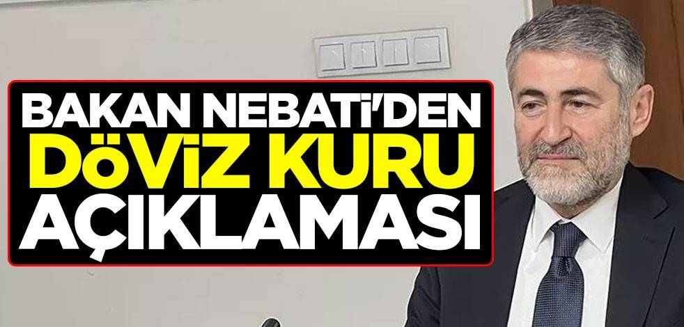 Bakan Nebati'den döviz kuru açıklaması