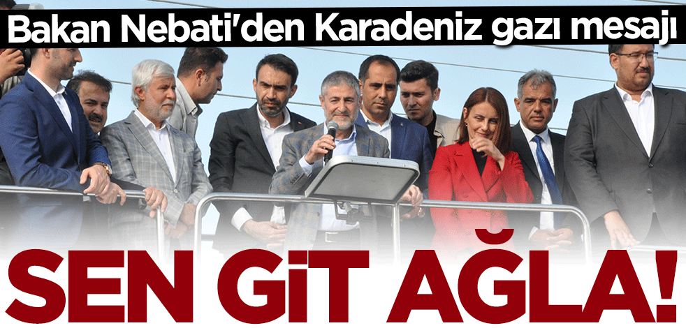 Bakan Nureddin Nebati'den Karadeniz gazı mesajı