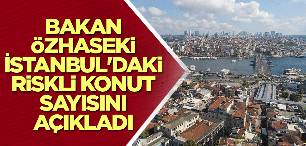 Bakan Özhaseki İstanbul'daki riskli konut sayısını açıkladı
