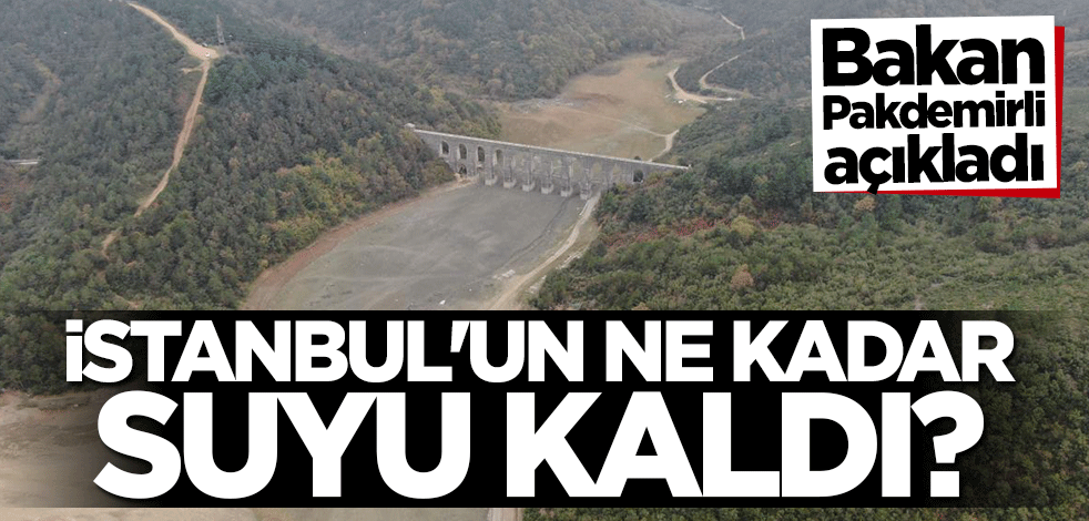 Bakan Pakdemirli açıkladı! İstanbul'un ne kadar suyu kaldı?