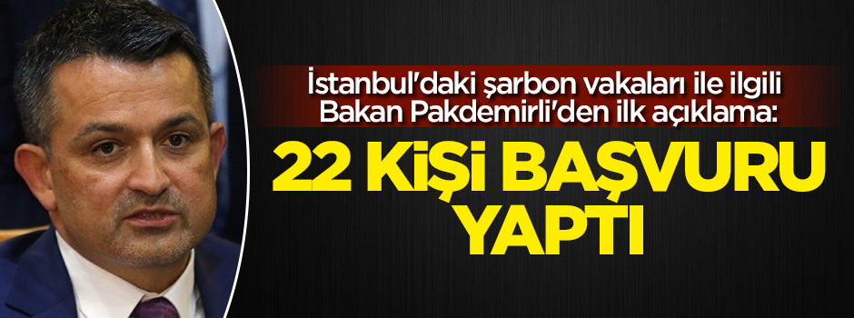 Bakan Pakdemirli'den İstanbul'daki şarbon vakaları ile ilgili ilk açıklama!