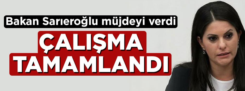 Bakan Sarıeroğlu müjdeyi verdi: Teşeronda çalışma tamamlandı
