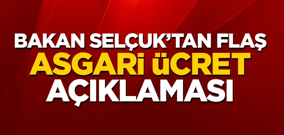 Bakan Selçuk'tan flaş asgari ücret açıklaması