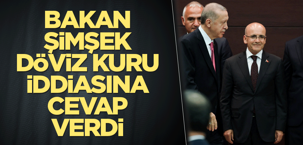 Bakan Şimşek döviz kuru iddiasına cevap verdi