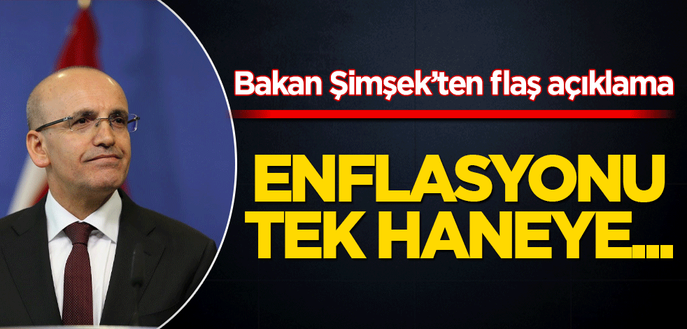 Bakan Şimşek: Enflasyonu tek haneye düşürme programımız çalışıyor