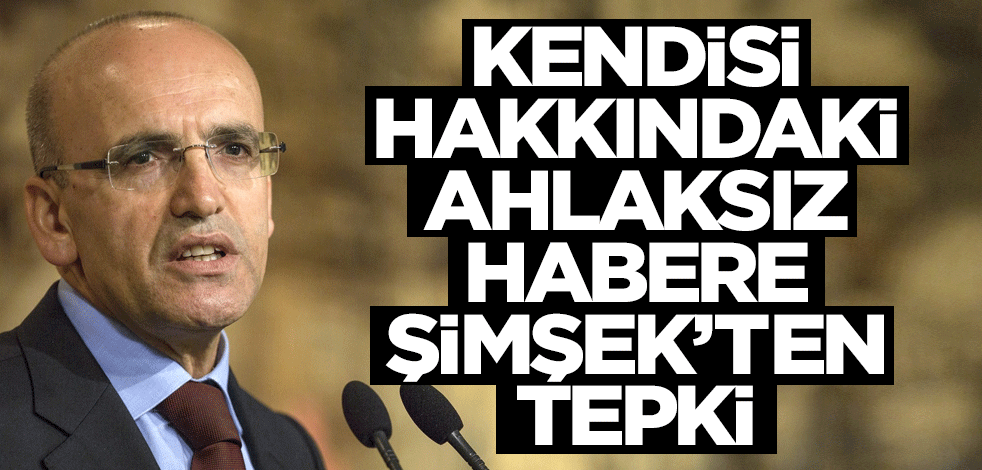 Bakan Şimşek'ten Sözcü'nün ahlaksızlığına cevap!