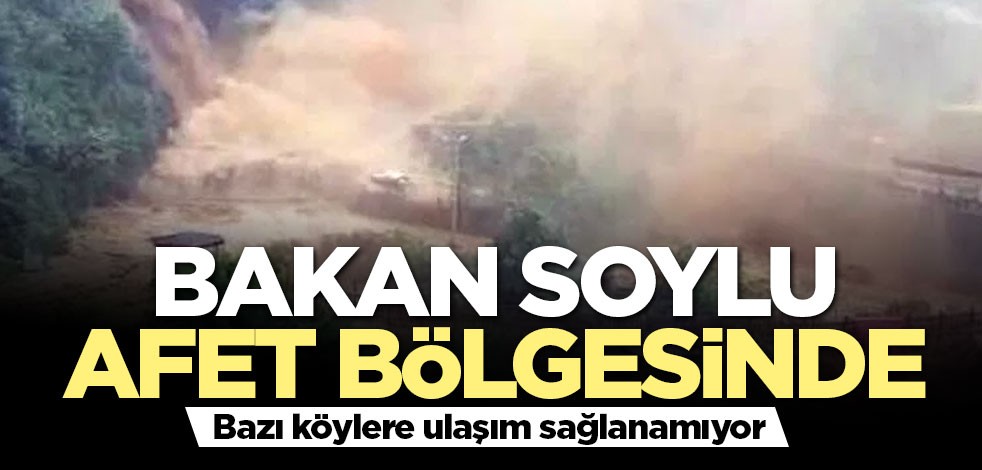 Bakan Soylu: 12 köye ulaşımda sıkıntı yaşanıyor