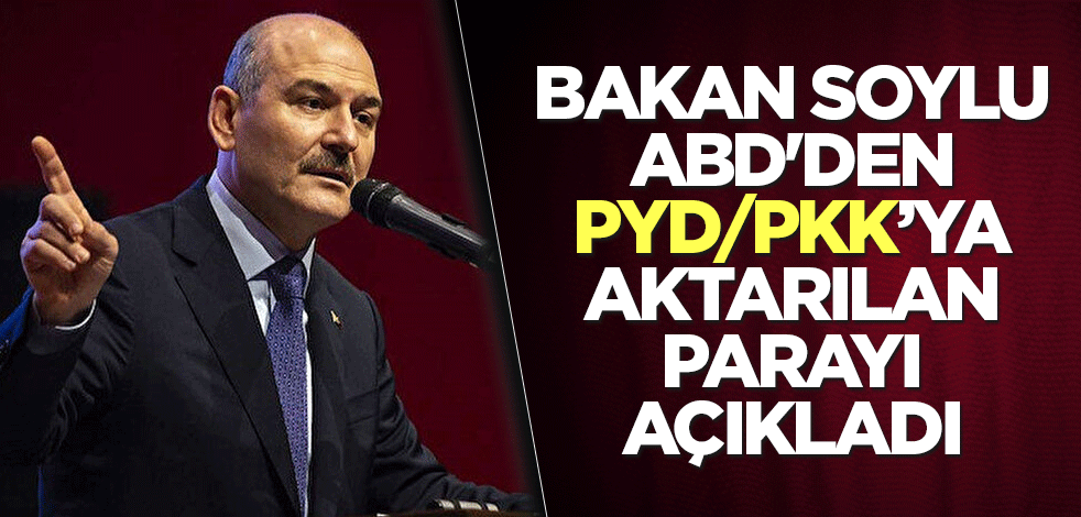 Bakan Soylu, ABD'den PYD/PKK’ya aktarılan parayı açıkladı