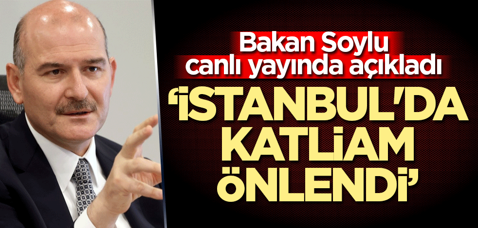Bakan Soylu açıkladı: İstanbul'da katliam önlendi