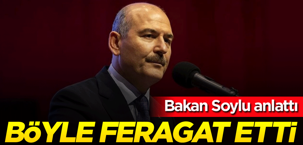 Bakan Soylu anlattı! Böyle feragat etti
