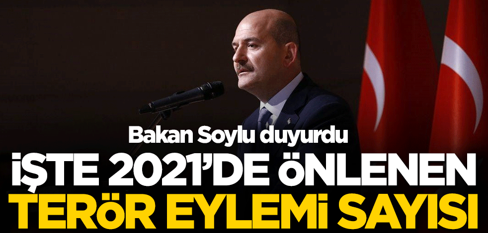 Bakan Soylu duyurdu! İşte 2021'de önlenen terör eylemi sayısı