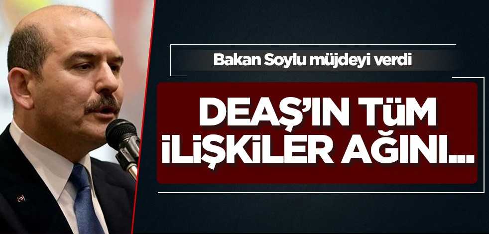 Bakan Soylu müjdeyi verdi! DEAŞ’ın tüm ilişkiler ağını…