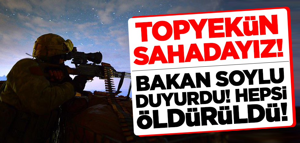 Bakan Soylu: Nusaybin'de 6 terörist etkisiz hale getirildi