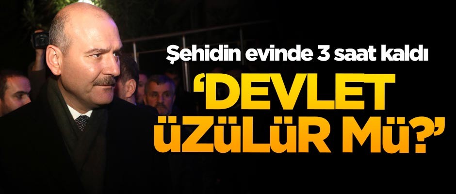 Bakan Soylu, şehit Altuğ Verdi'nin ailesine taziye ziyaretinde bulundu