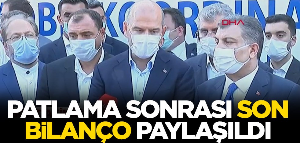 Bakan Soylu ve Bakan Koca son bilançoyu paylaştı! Sakarya'daki patlamada son durum