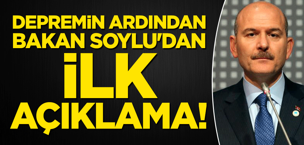 Bakan Soylu'dan 'Konya depremi' açıklaması