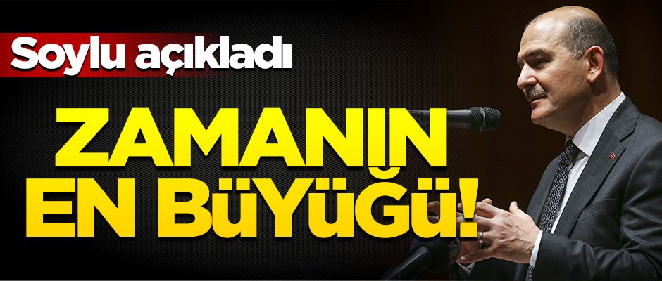 Bakan Soylu'dan önemli açıklama: "Dün zamanın en büyük yakalaması gerçekleşti"