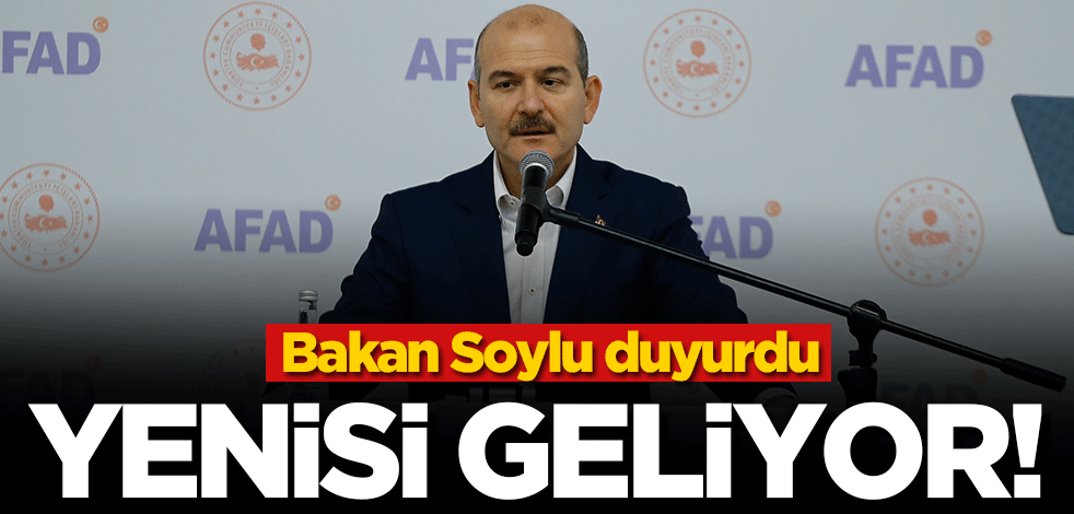 Bakan Süleyman Soylu: Emniyet'e arama kurtarma timi geliyor