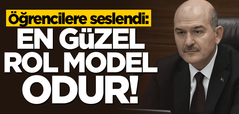 Bakan Süleyman Soylu öğrencilerle buluştu