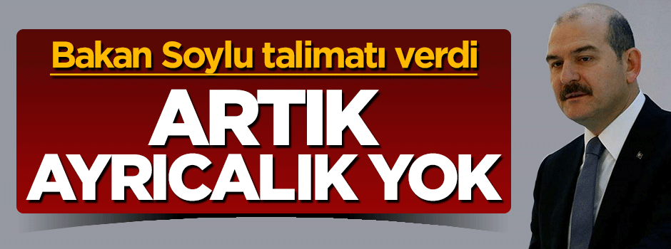 Bakan Süleyman Soylu talimatı verdi! Resmi plakalı araçlar da denetlenecek