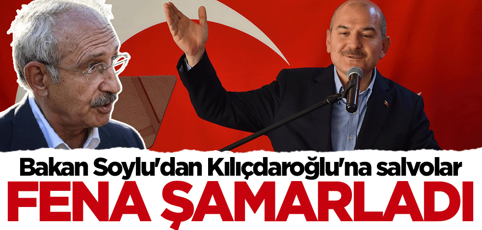 Bakan Süleyman Soylu'dan Kılıçdaroğlu'na salvolar! Fena şamarladı
