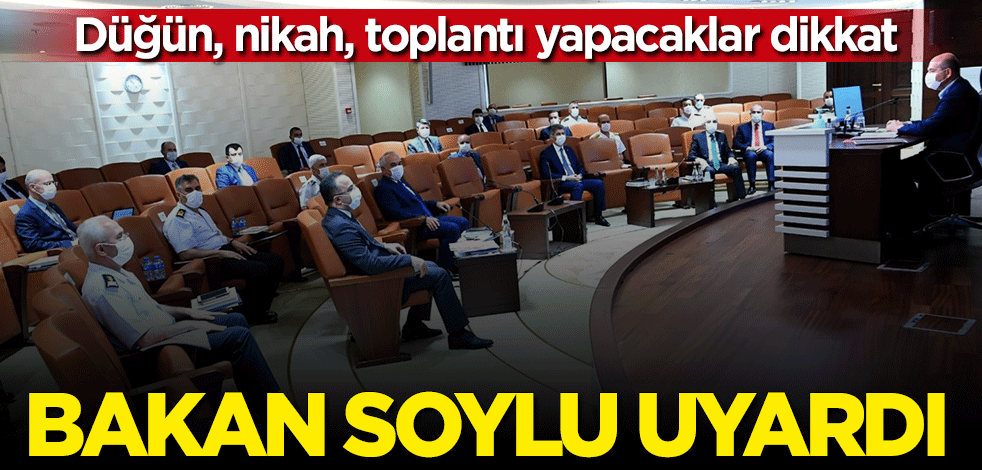 Bakan Süleyman Soylu'dan vatandaşlara "maske-mesafe-temizlik" uyarısı