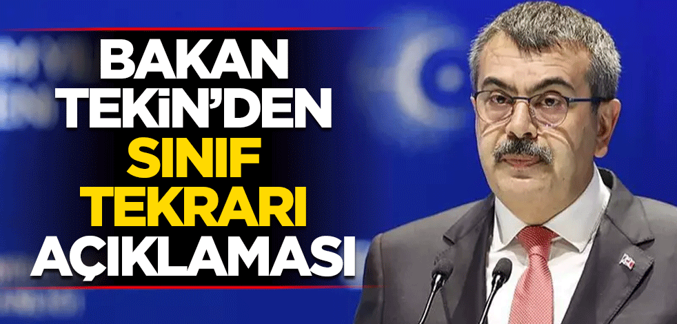 Bakan Tekin açıkladı: 4 dersten kalanlara sınıf tekrarı!