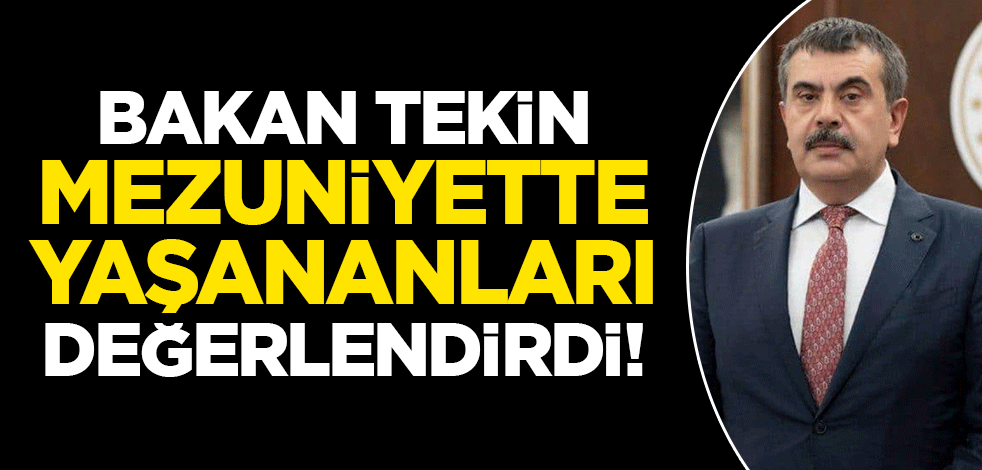 Bakan Tekin Gebze'de yaşananları değerlendirdi! 'Olay kısa zamanda çözülmüştür'