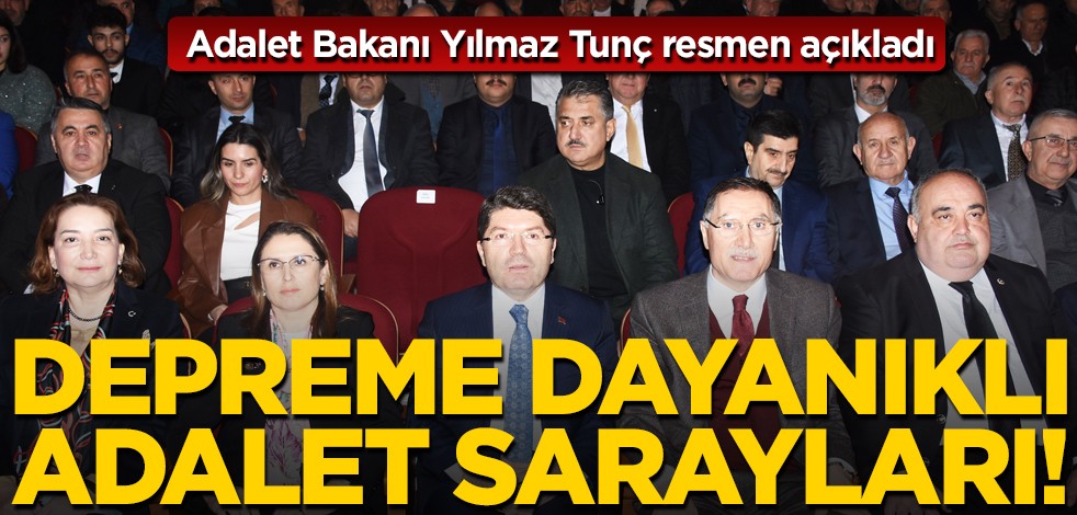 Bakan Tunç X'ten paylaştı: Adalet kapısı olan saraylarımızı fiziki ve teknik altyapısını güçlendiriyoruz çağrısı yaptı