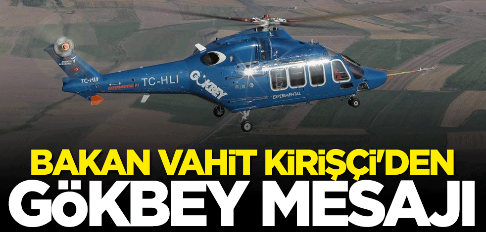 Bakan Vahit Kirişci'den "Gökbey" açıklaması