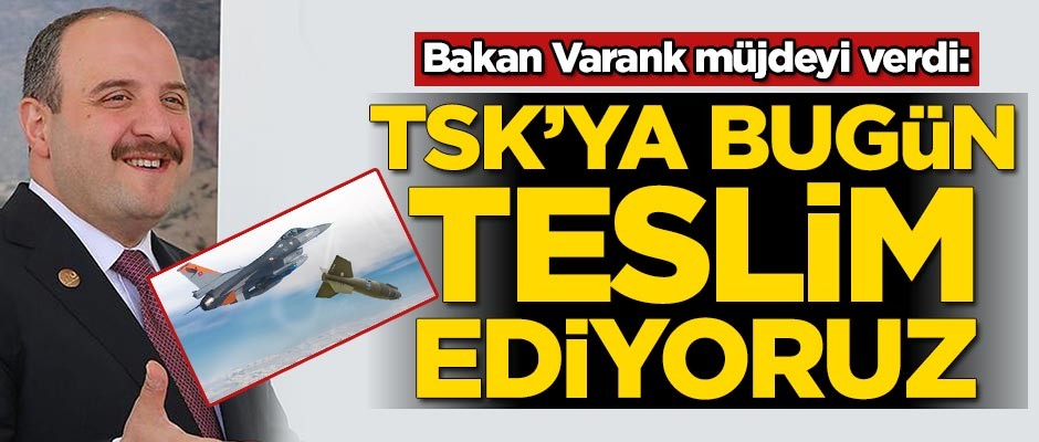 Bakan Varank müjdeyi verdi: Bugün gerçekleştiriyoruz