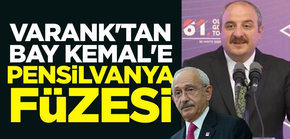Bakan Varank'tan Bay Kemal'e Pensilvanya füzesi