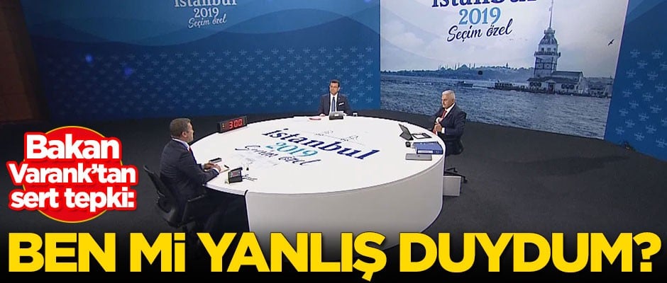 Bakan Varank'tan canlı yayın tepkisi: Ben mi yanlış duydum?