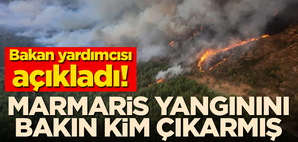 Bakan yardımcısı açıkladı! Marmaris yangınını bakın kim çıkarmış