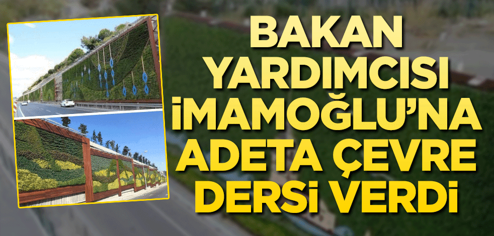 Bakan Yardımcısı’ndan İmamoğlu’na çevre dersi