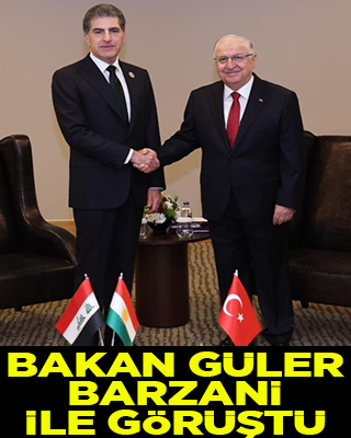 Bakan Yaşar Güler IKBY Başkanı Barzani ile görüştü