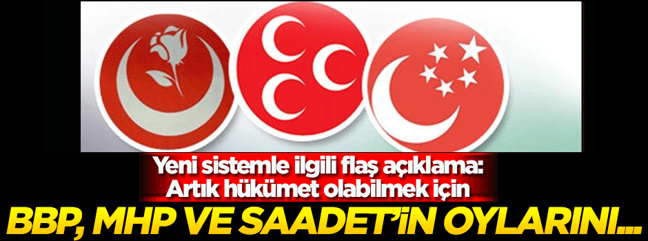 Bakan Yılmaz: Hükümet olabilmek için mutlaka MHP, BBP ve SP'den oy alabilmek lazım