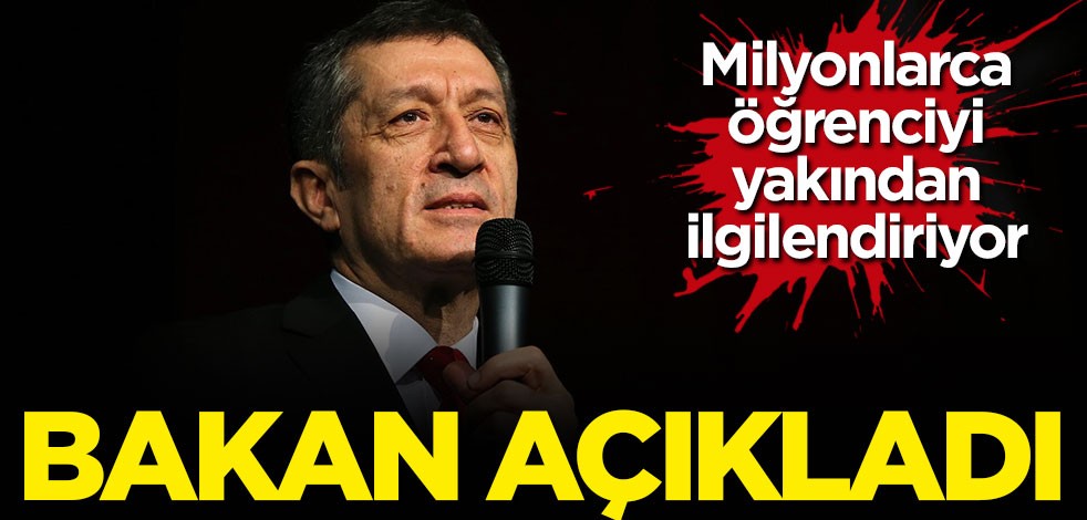 Bakan Ziya Selçuk açıkladı: Ertelemeyi planlamıyoruz