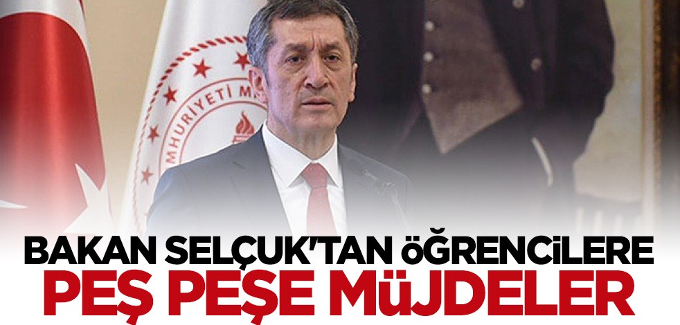 Bakan Ziya Selçuk duyurdu! Öğrencilere peş peşe müjdeler...