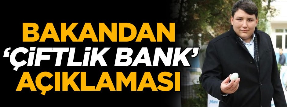 Bakandan ‘Çiftlik Bank’ açıklaması
