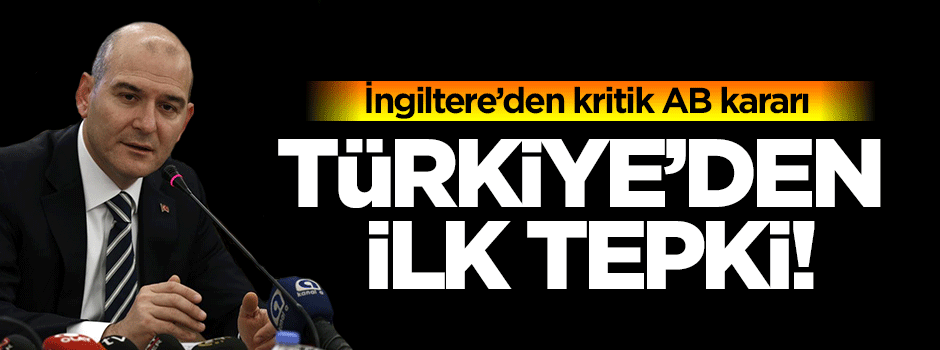 Bakandan İngiltere açıklaması
