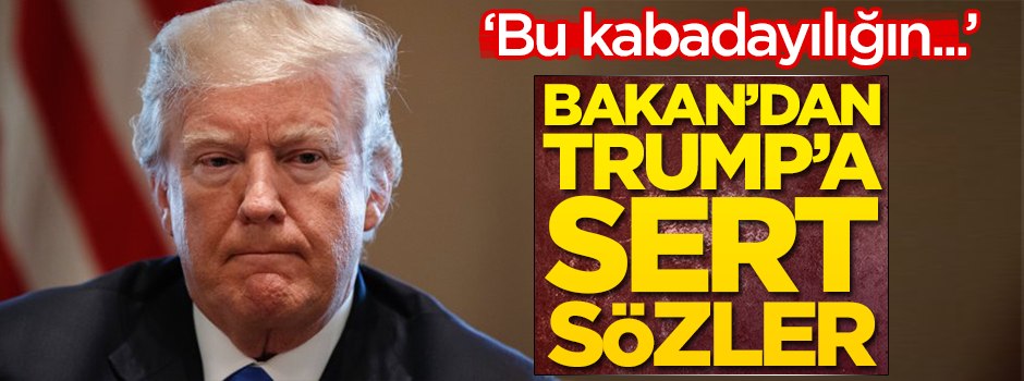 Bakan'dan sert sözler: Bu kabadayılığın...