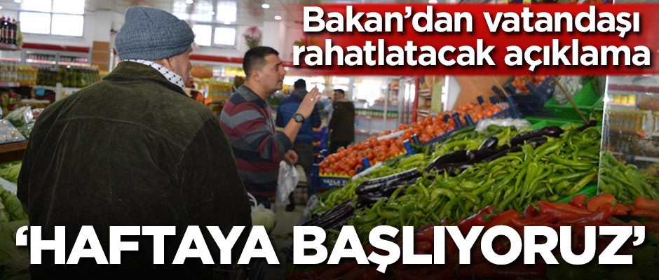 Bakan'dan vatandaşı rahatlatacak açıklama: Haftaya başlıyoruz