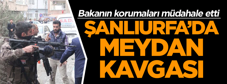 Bakanın korumaları müdahale etti… Ortalık savaş alanına döndü!