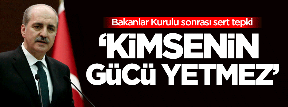 Bakanlar Kurulu sonrası Hürriyet'e sert tepki