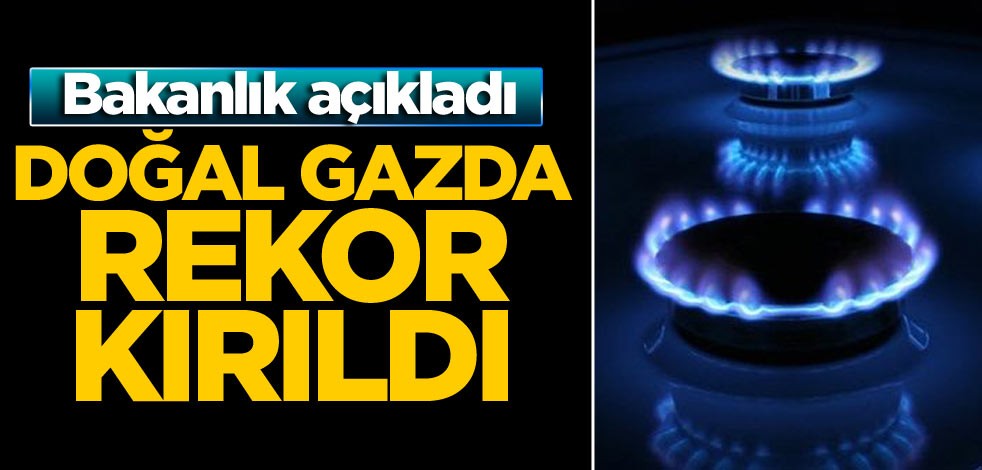 Bakanlık açıkladı: Doğal gazda rekor kırıldı