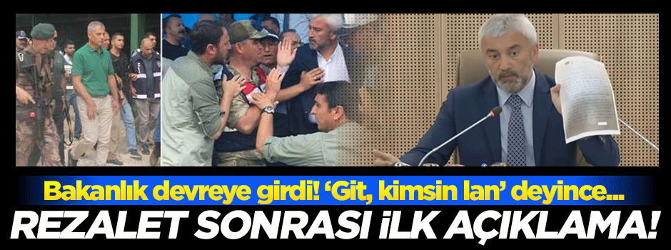 Bakanlık devreye girdi! İlk açıklama belediye başkanından geldi